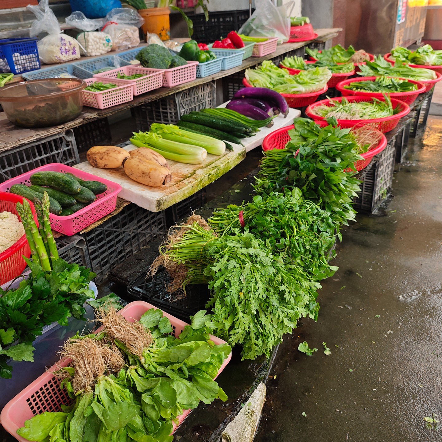 菜市場里邊的蔬菜