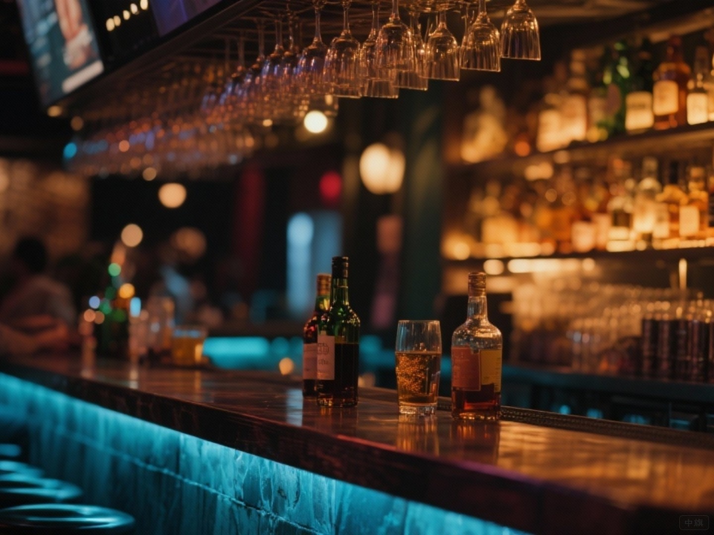 點(diǎn)了一杯威士忌，酒吧環(huán)境還是非常不錯(cuò)的