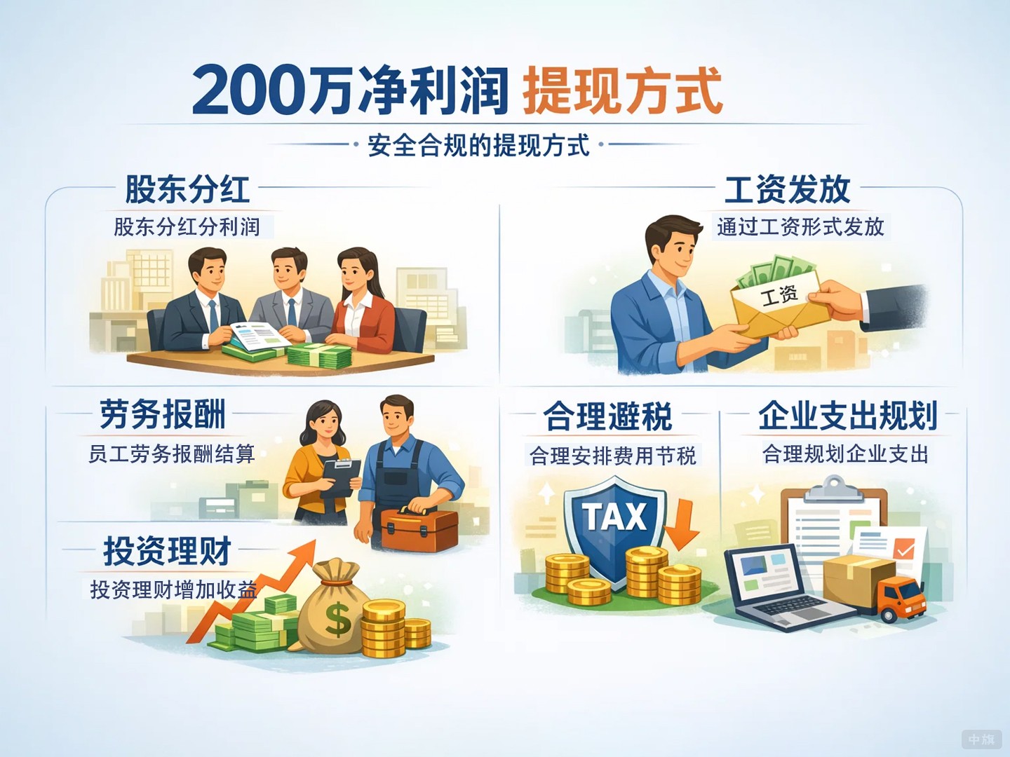 200萬(wàn)凈利潤(rùn)提現(xiàn)方式