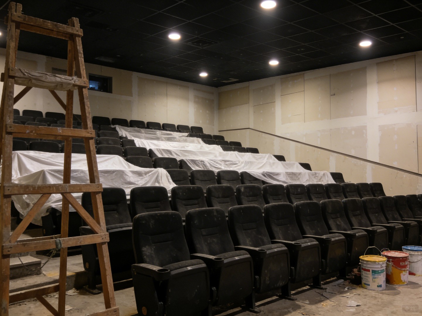 還在裝修中的電影院 還在裝修中的電影院