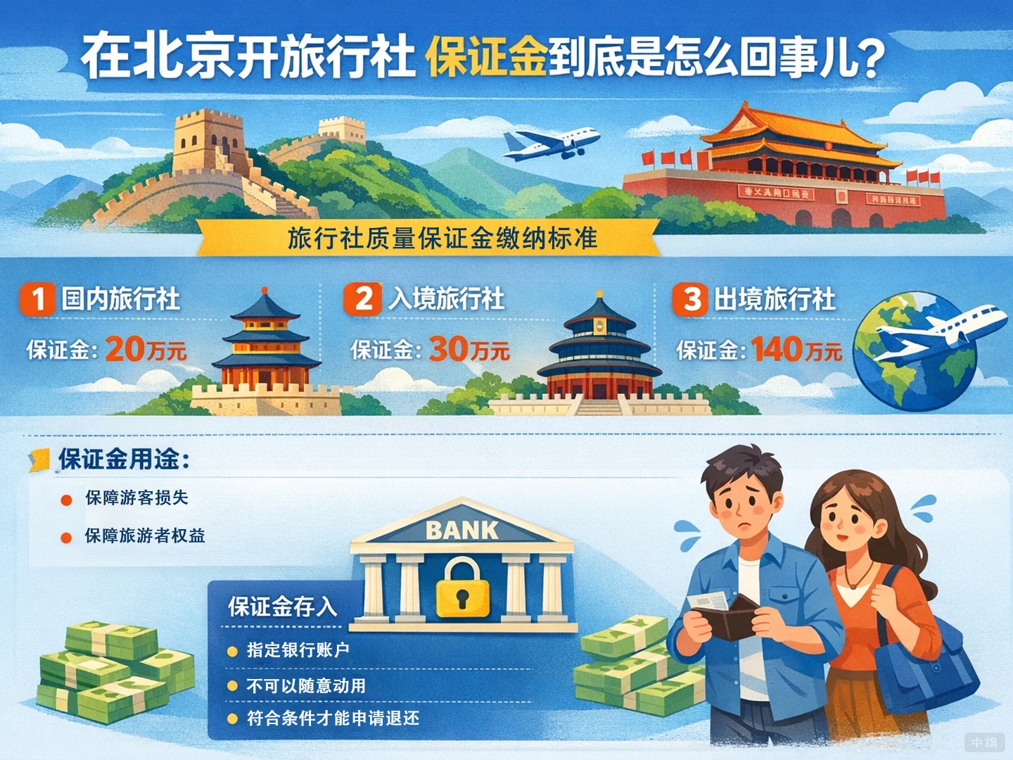 在北京開旅行社保證金到底是怎么回事兒？