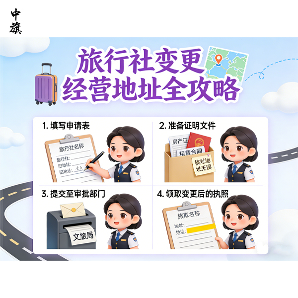 旅行社經(jīng)營(yíng)地址變更都需要哪些手續(xù)？