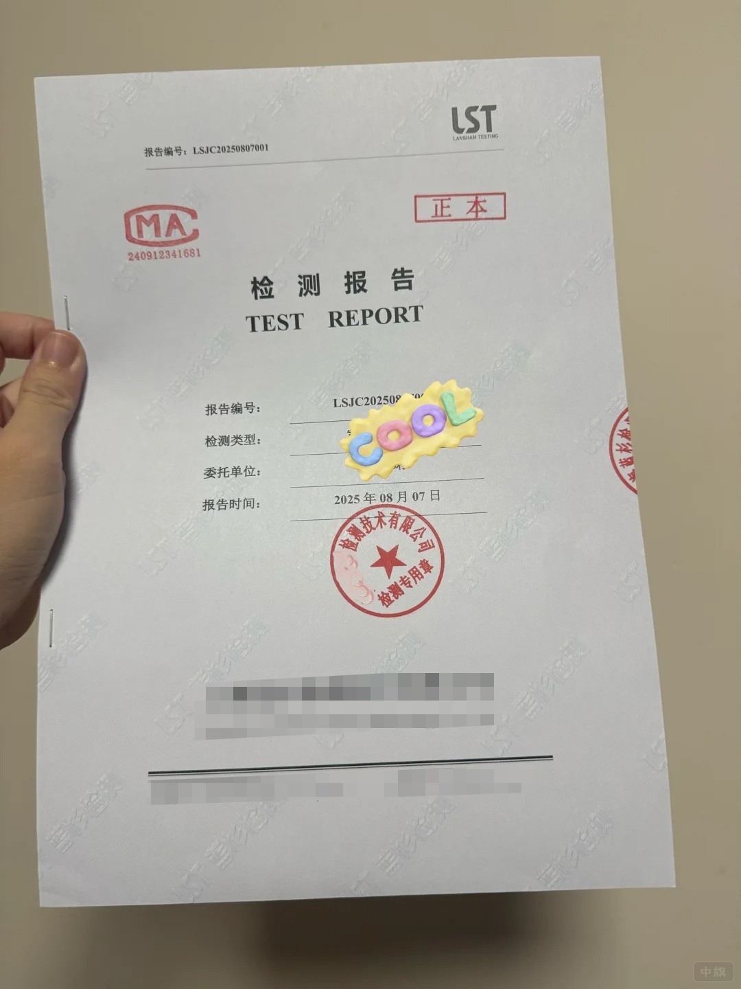 檢測(cè)報(bào)告