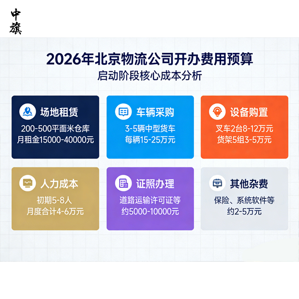 2026年北京開物流公司大概要多少錢？