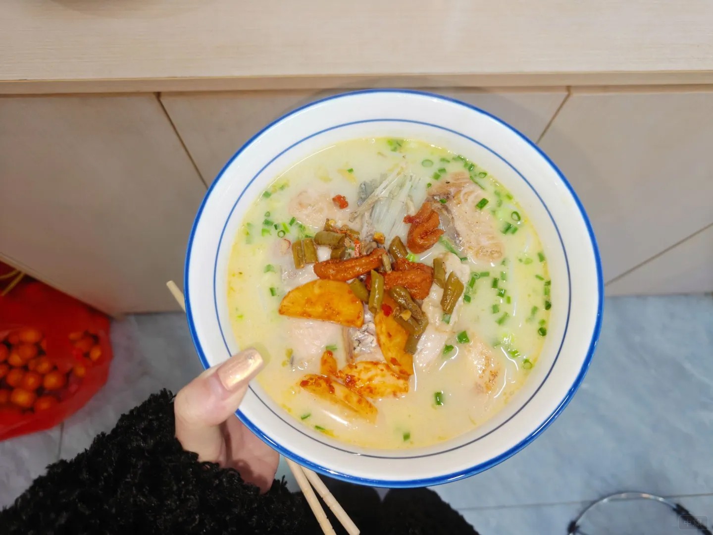 新做出來的魚粉面，看著就好吃吧？