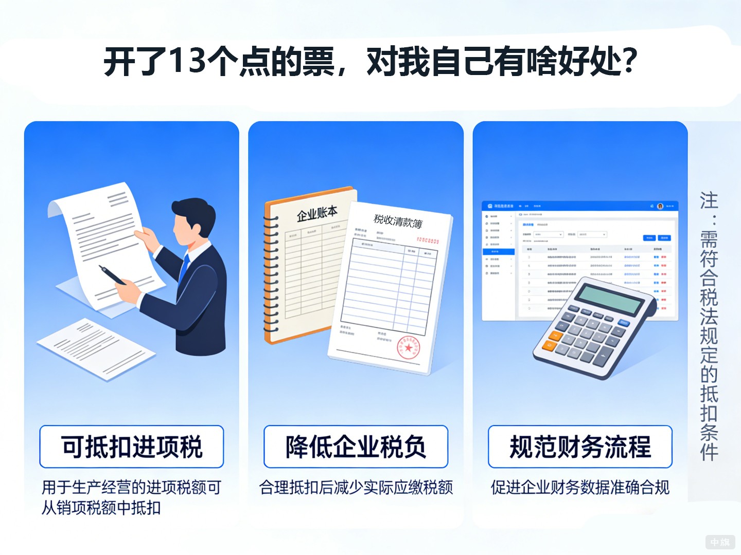 開了13個(gè)點(diǎn)的票，對我自己有啥好處？