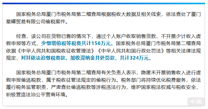 國家稅務(wù)總局廈門市稅務(wù)局第二稽查局